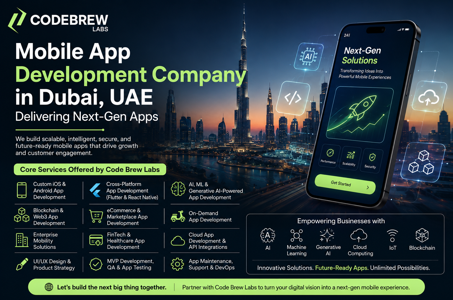 Custom Mobile App Development Company Dubai, UAE